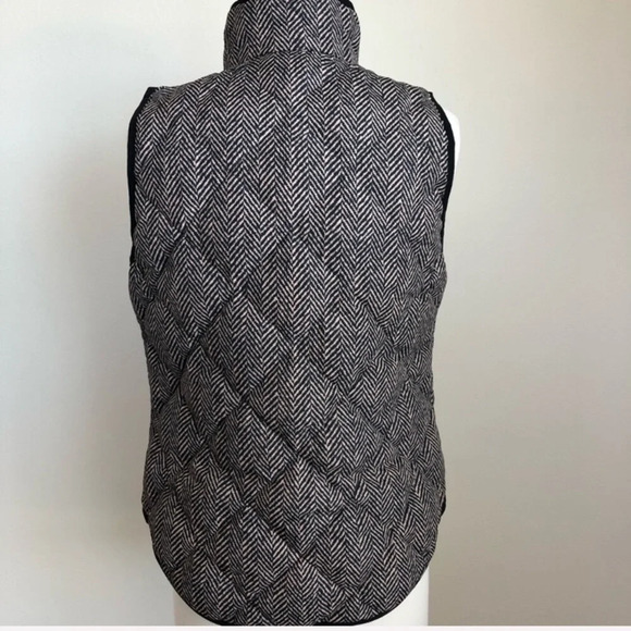 J. Crew Herringbone Puffy Jacket Size Xsmall - Picture 3 of 9